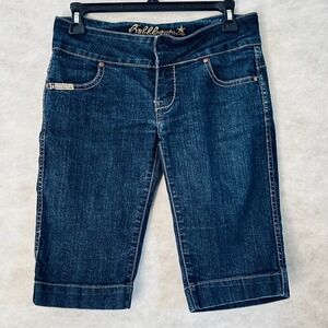 Bubblegum USA Women's Denim Capri Cropped Jeans Dark‎ Wash Size 7/8